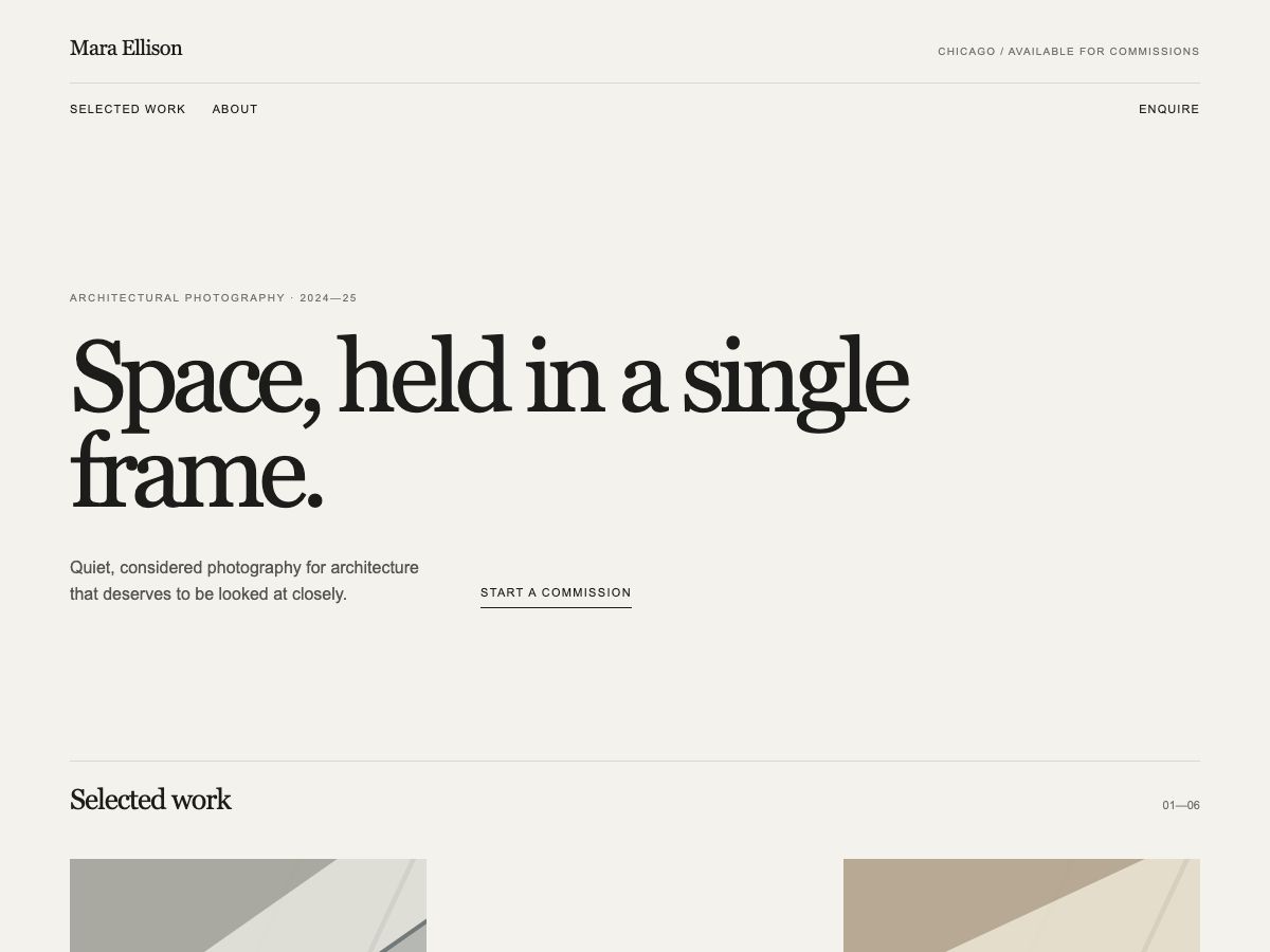 A portfolio website built by AI
